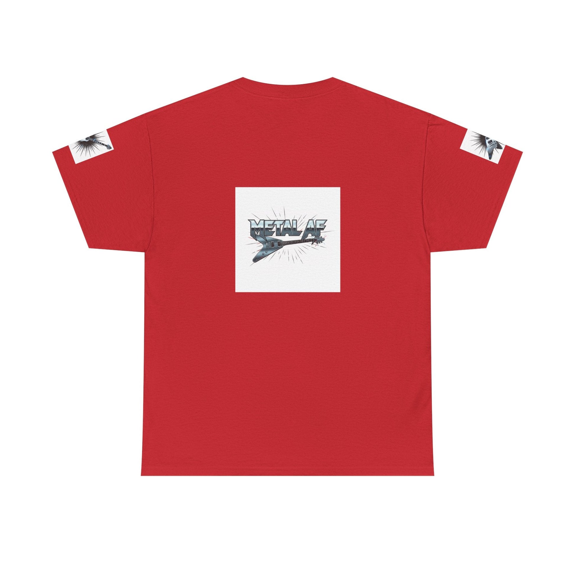 Metal AF Guitar Graphic Tee | Flying V Illustration, Retro Metal Logo - ConsciousValues