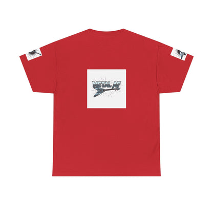 Metal AF Guitar Graphic Tee | Flying V Illustration, Retro Metal Logo - ConsciousValues