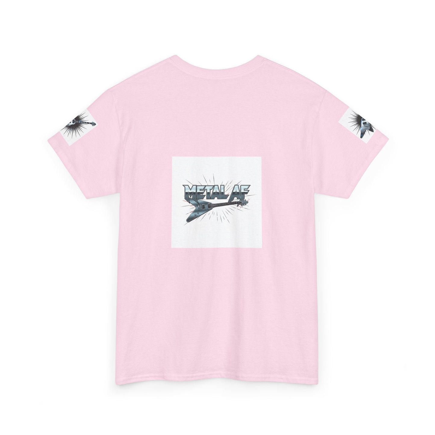 Metal AF Guitar Graphic Tee | Flying V Illustration, Retro Metal Logo - ConsciousValues