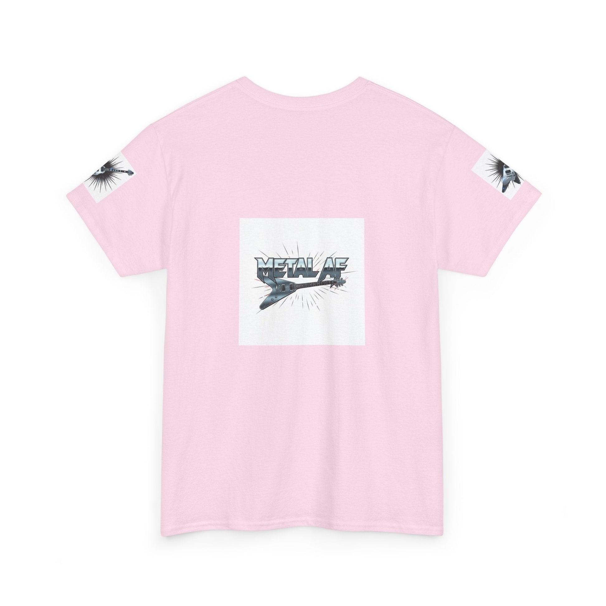 Metal AF Guitar Graphic Tee | Flying V Illustration, Retro Metal Logo - ConsciousValues