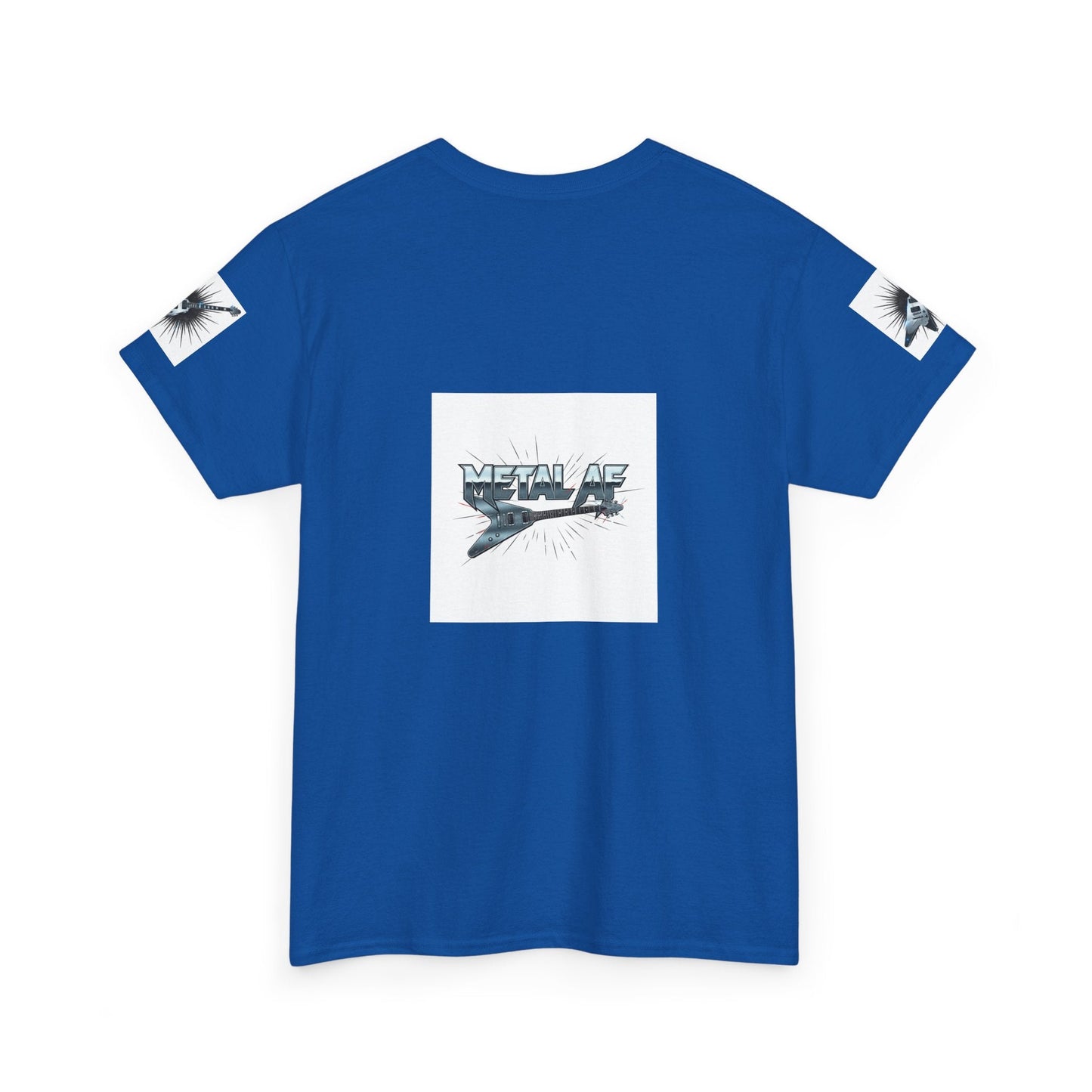 Metal AF Guitar Graphic Tee | Flying V Illustration, Retro Metal Logo - ConsciousValues