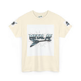 Metal AF Guitar Graphic Tee | Flying V Illustration, Retro Metal Logo - ConsciousValues