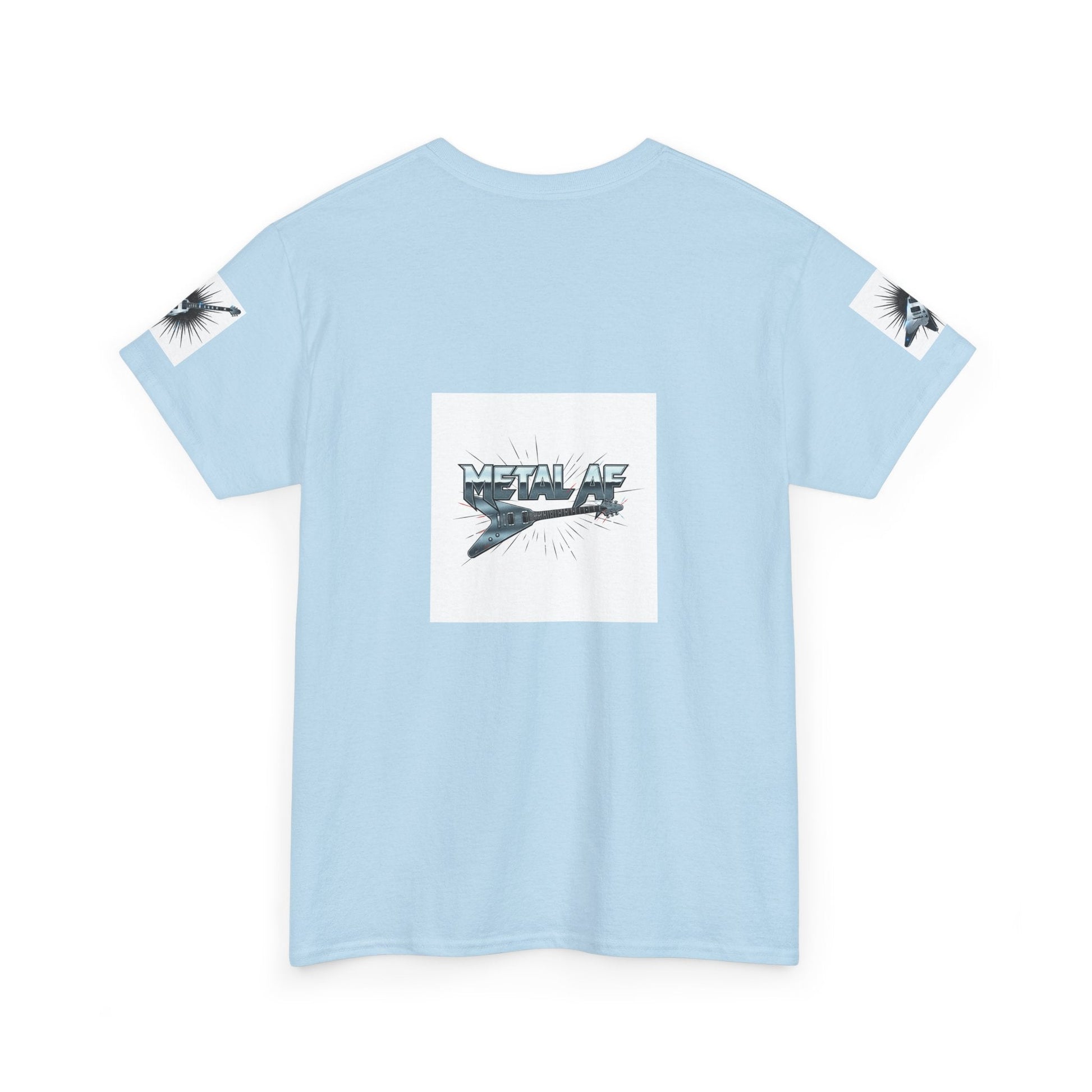 Metal AF Guitar Graphic Tee | Flying V Illustration, Retro Metal Logo - ConsciousValues
