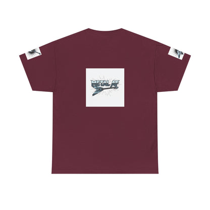 Metal AF Guitar Graphic Tee | Flying V Illustration, Retro Metal Logo - ConsciousValues