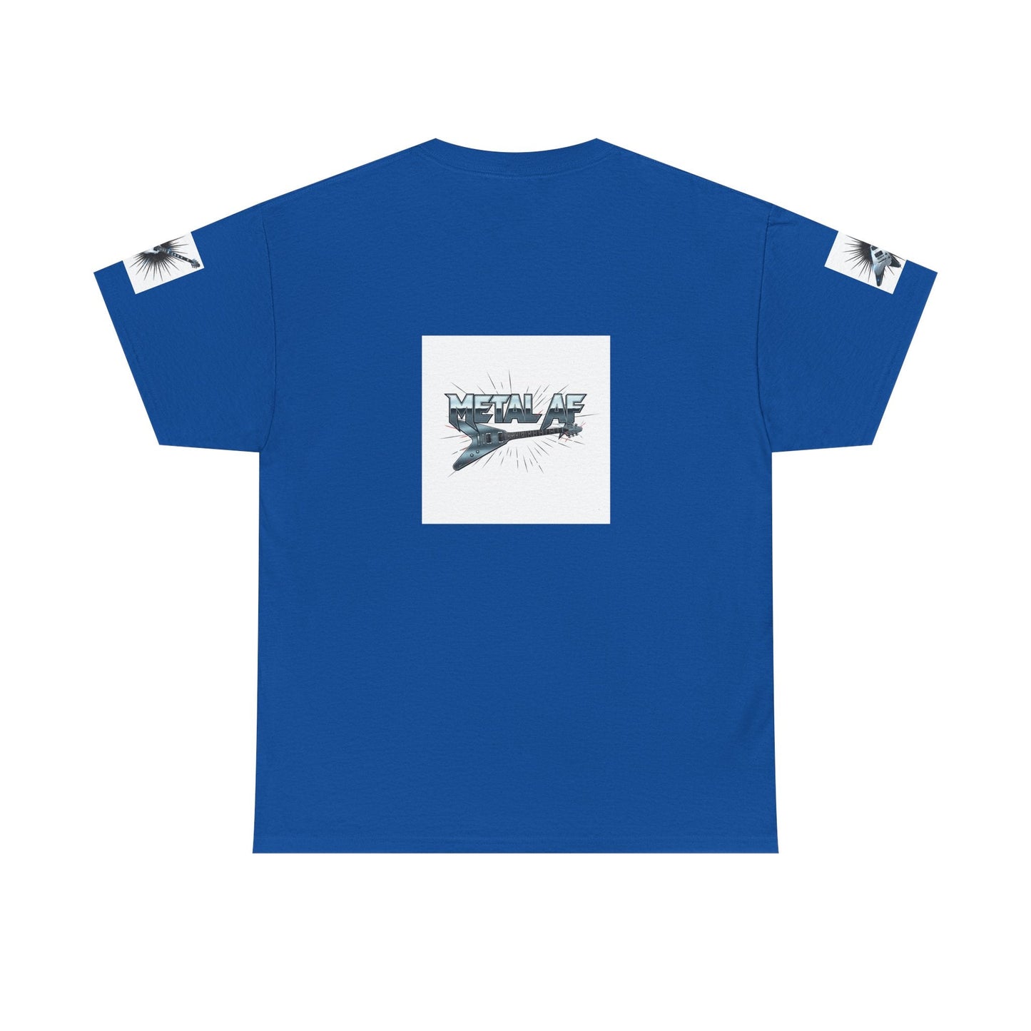 Metal AF Guitar Graphic Tee | Flying V Illustration, Retro Metal Logo - ConsciousValues