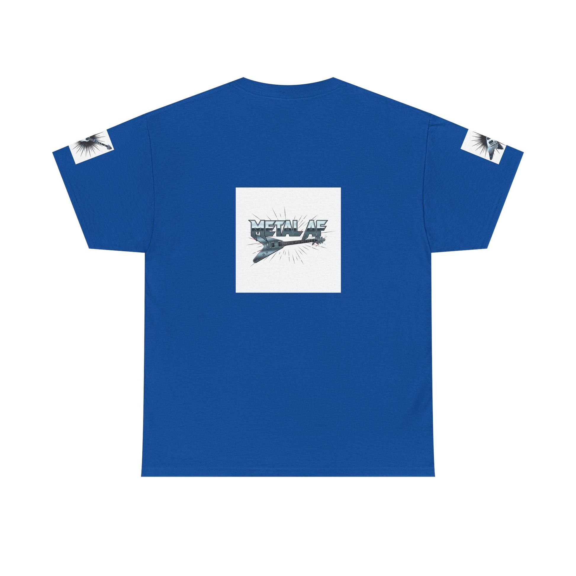 Metal AF Guitar Graphic Tee | Flying V Illustration, Retro Metal Logo - ConsciousValues