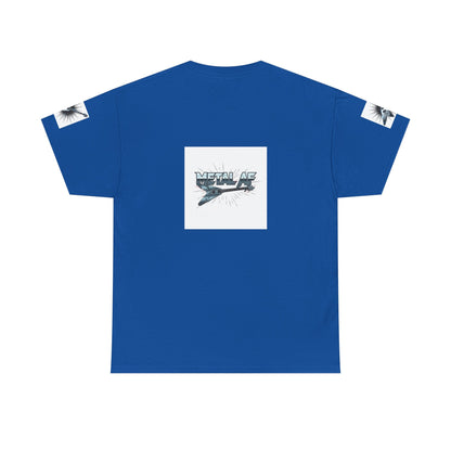 Metal AF Guitar Graphic Tee | Flying V Illustration, Retro Metal Logo - ConsciousValues