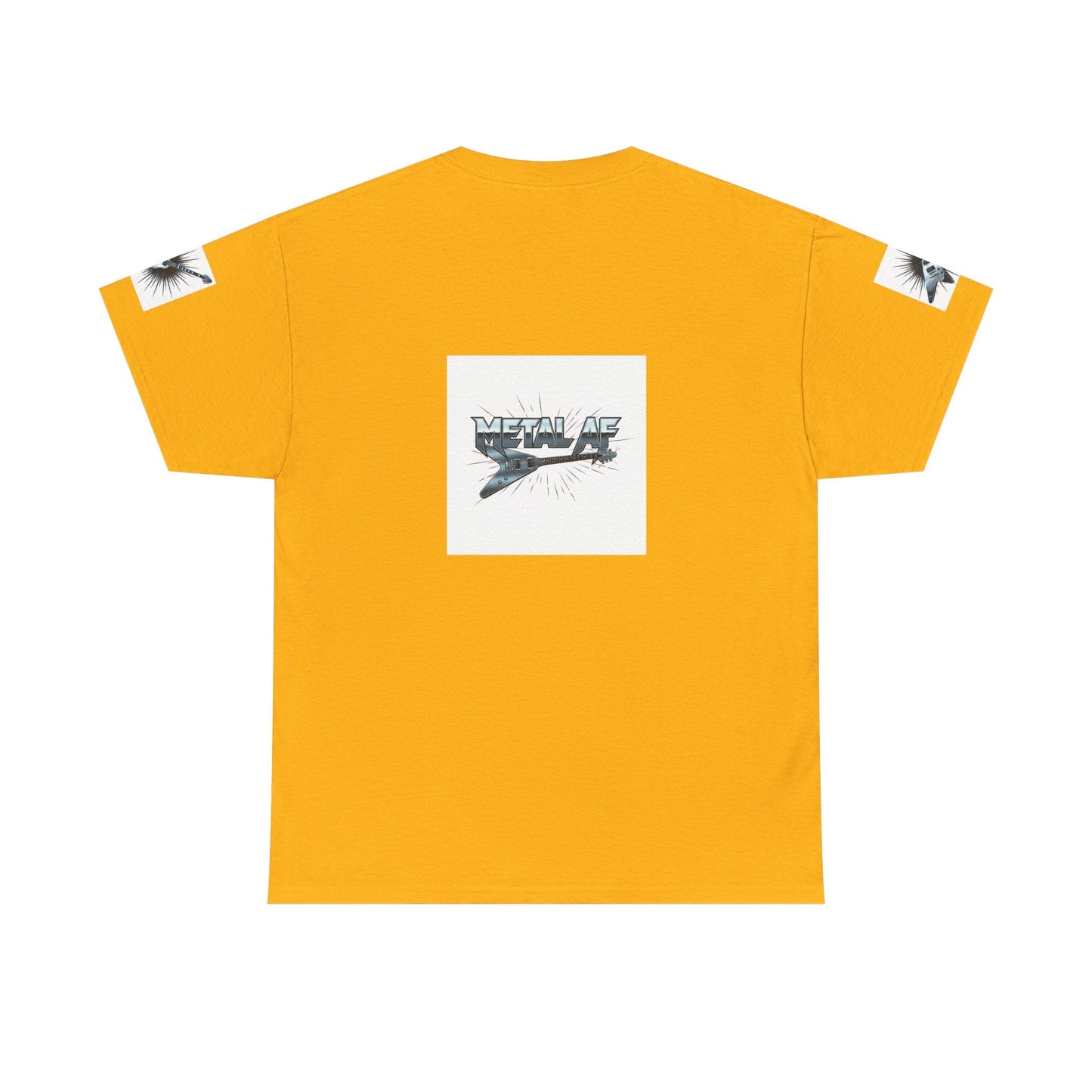 Metal AF Guitar Graphic Tee | Flying V Illustration, Retro Metal Logo - ConsciousValues