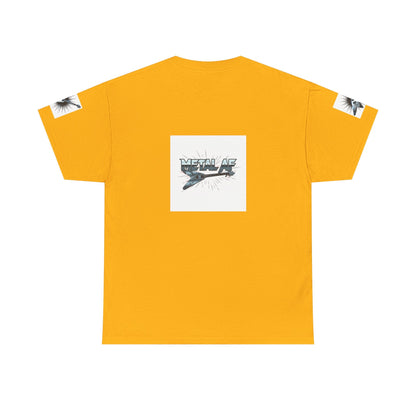 Metal AF Guitar Graphic Tee | Flying V Illustration, Retro Metal Logo - ConsciousValues