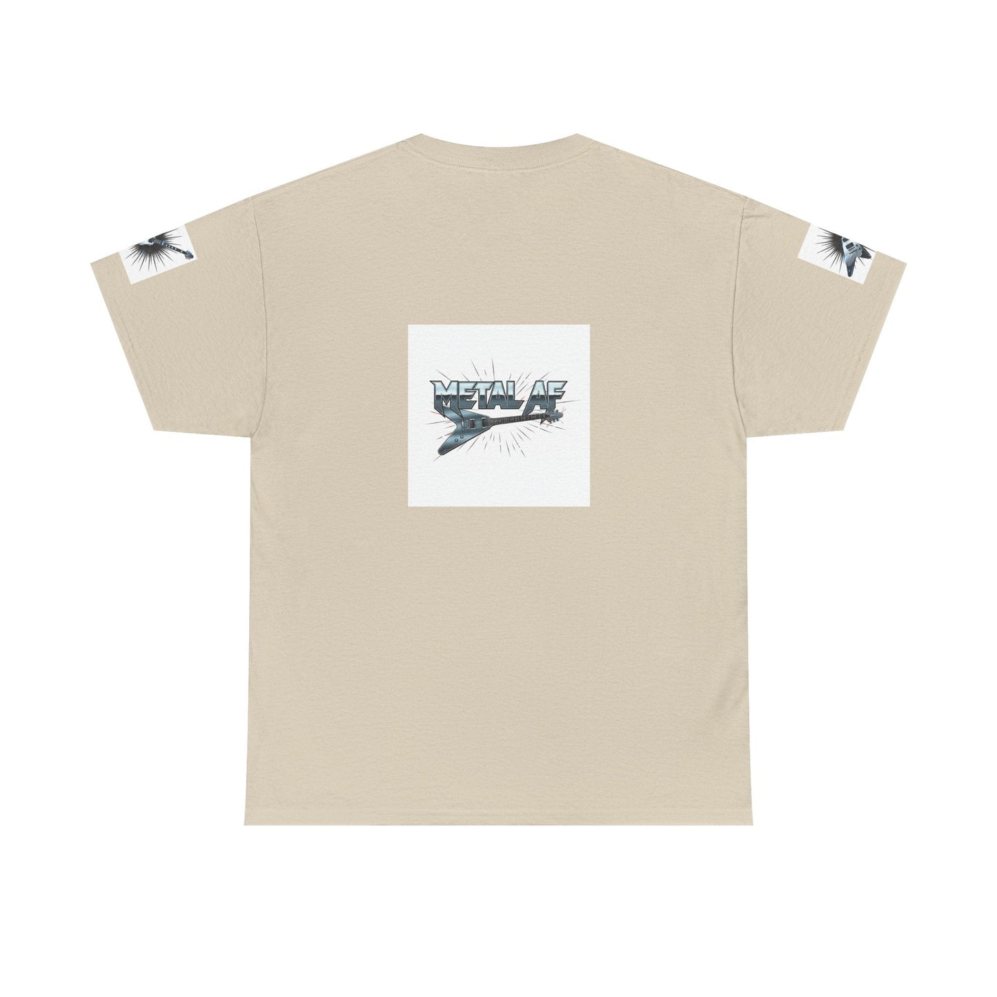 Metal AF Guitar Graphic Tee | Flying V Illustration, Retro Metal Logo - ConsciousValues