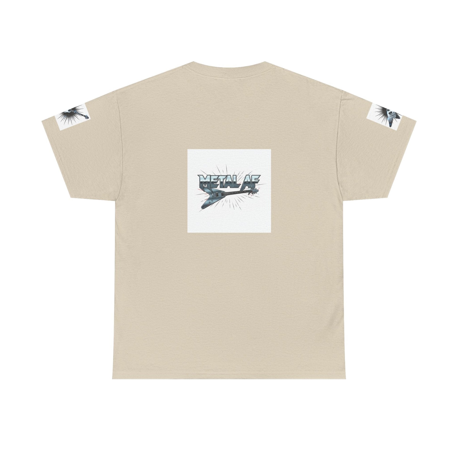 Metal AF Guitar Graphic Tee | Flying V Illustration, Retro Metal Logo - ConsciousValues
