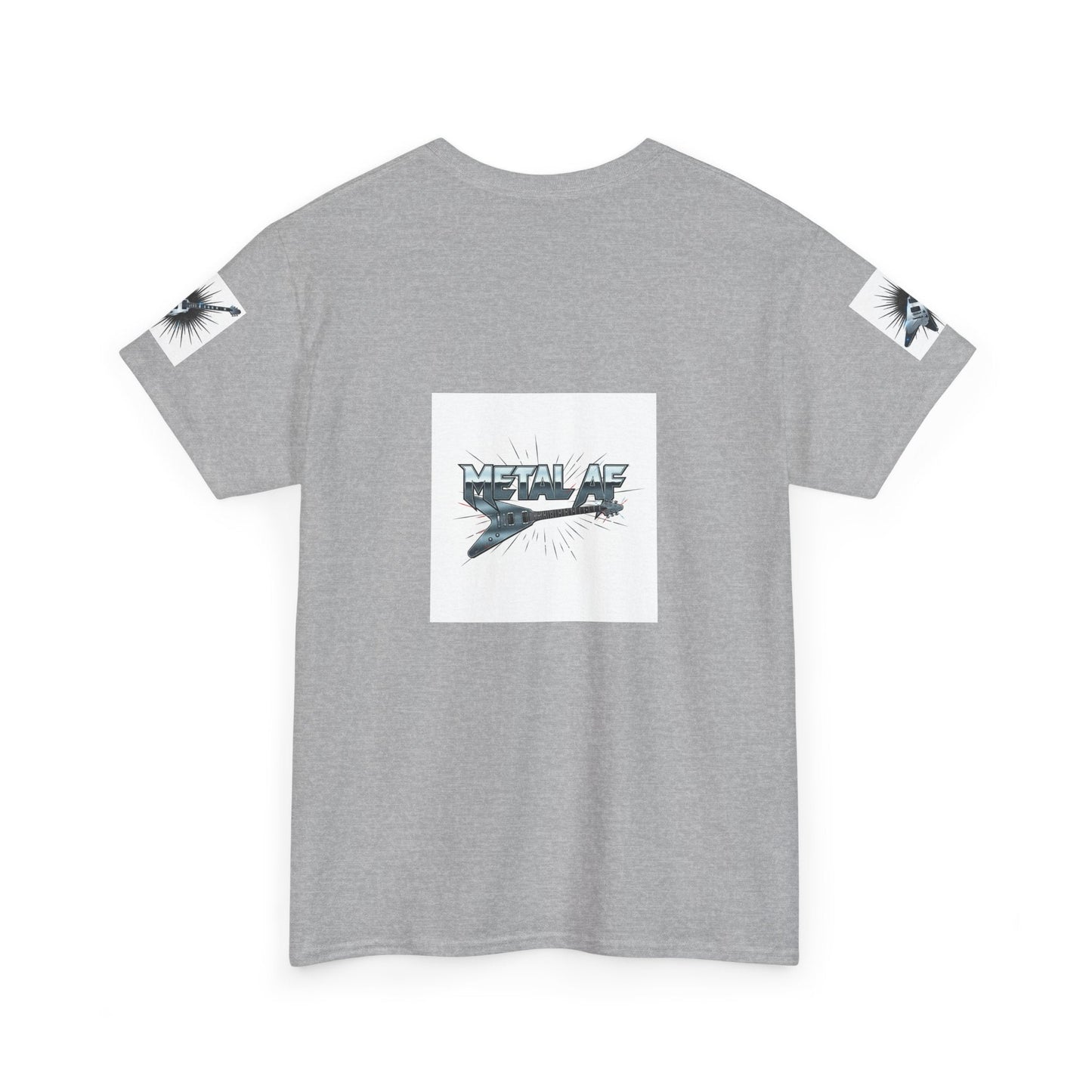 Metal AF Guitar Graphic Tee | Flying V Illustration, Retro Metal Logo - ConsciousValues