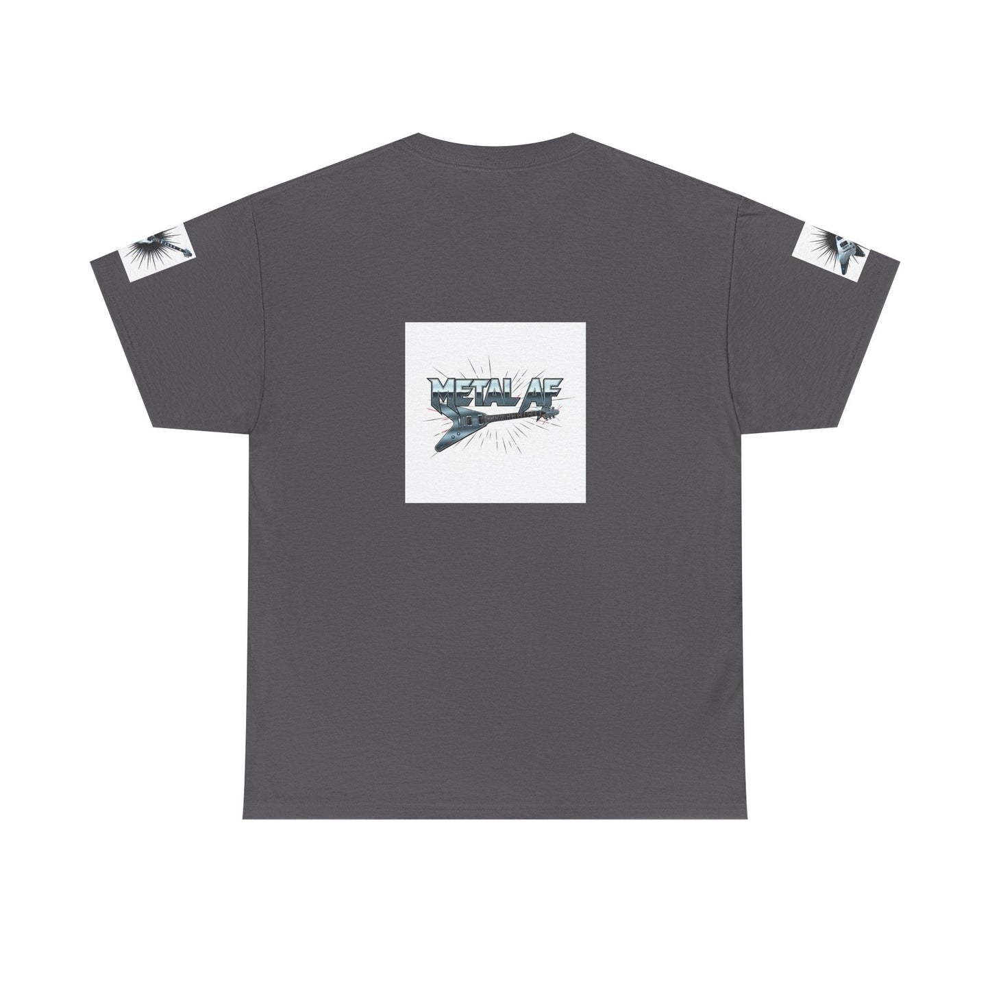 Metal AF Guitar Graphic Tee | Flying V Illustration, Retro Metal Logo - ConsciousValues
