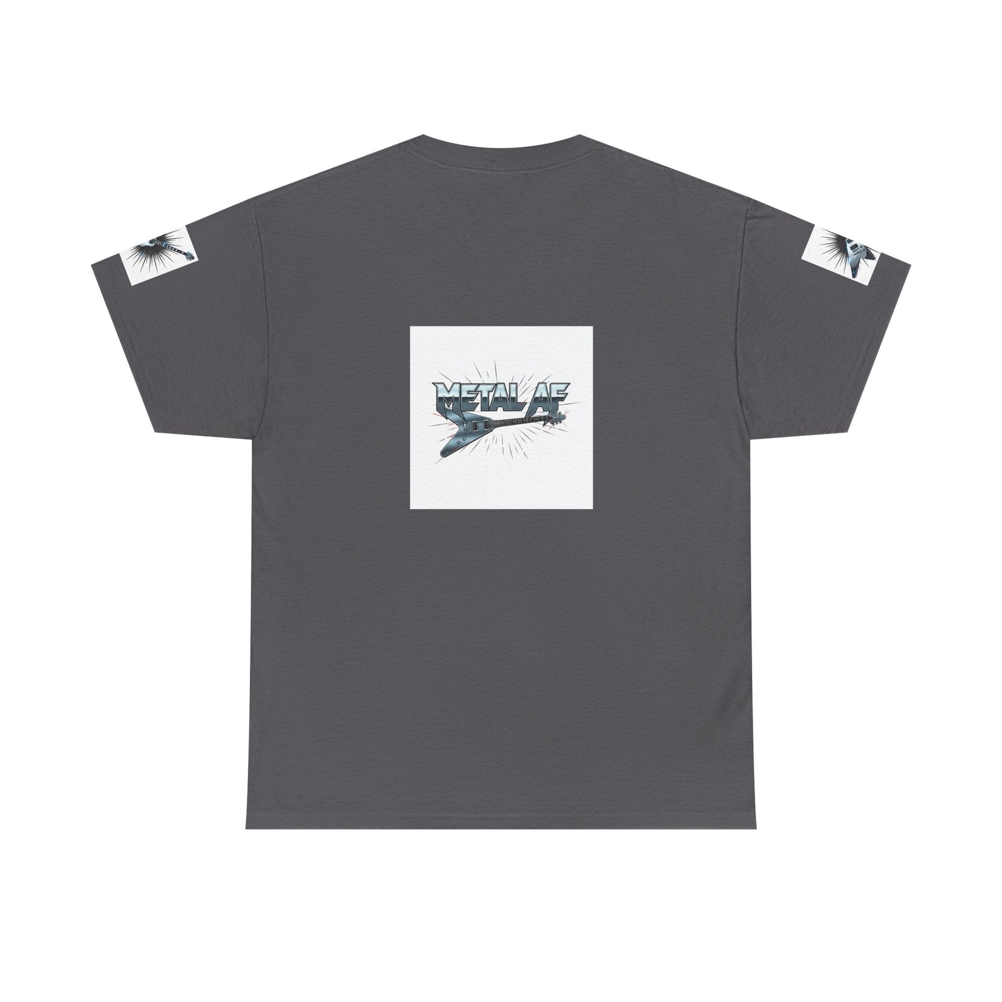 Metal AF Guitar Graphic Tee | Flying V Illustration, Retro Metal Logo - ConsciousValues