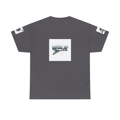Metal AF Guitar Graphic Tee | Flying V Illustration, Retro Metal Logo - ConsciousValues