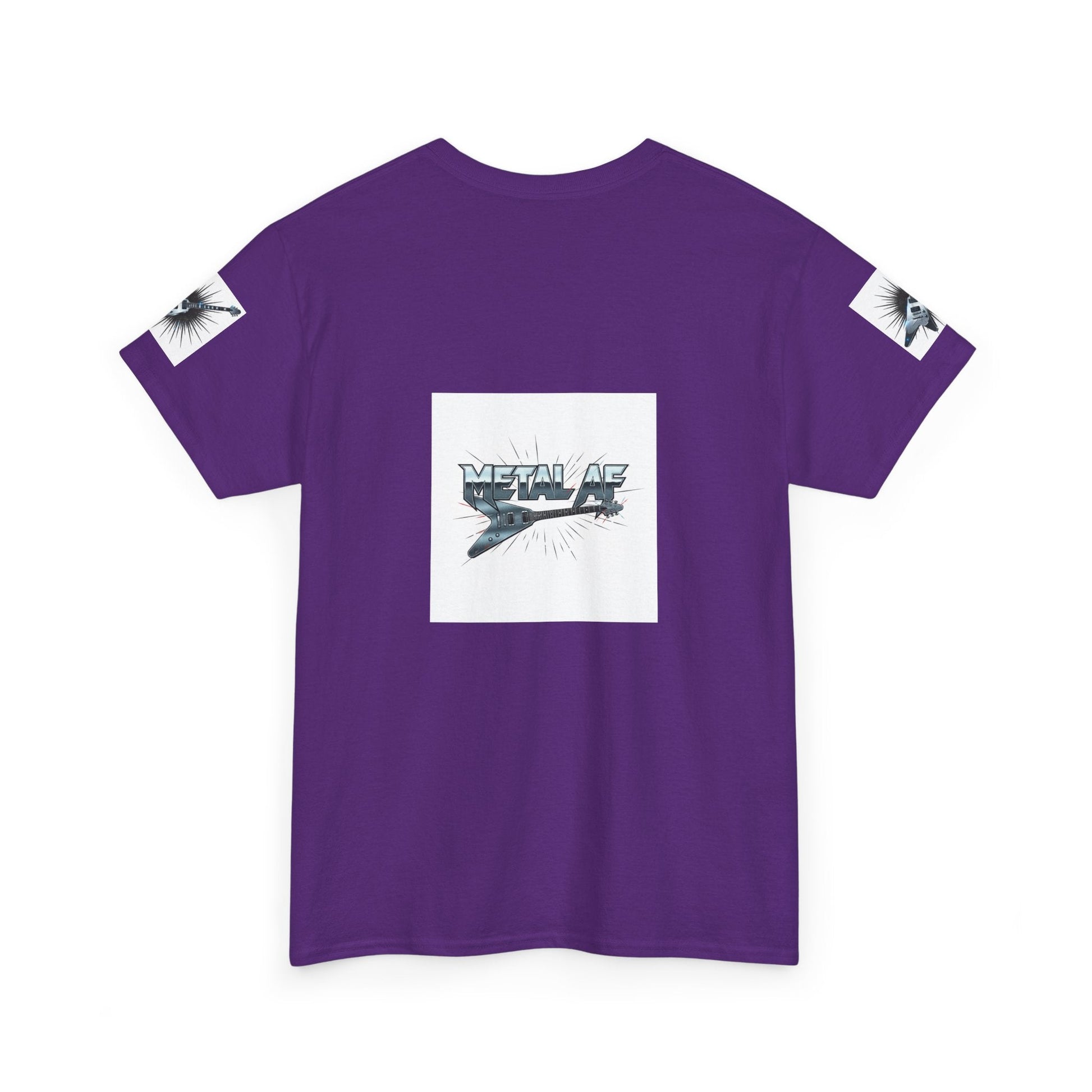 Metal AF Guitar Graphic Tee | Flying V Illustration, Retro Metal Logo - ConsciousValues