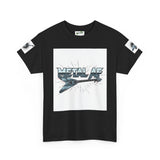 Metal AF Guitar Graphic Tee | Flying V Illustration, Retro Metal Logo - ConsciousValues