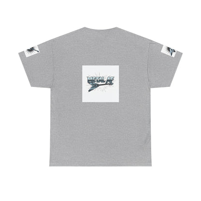 Metal AF Guitar Graphic Tee | Flying V Illustration, Retro Metal Logo - ConsciousValues