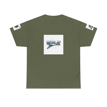 Metal AF Guitar Graphic Tee | Flying V Illustration, Retro Metal Logo - ConsciousValues