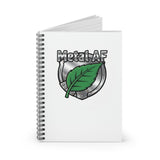 Metal AF Leaf crest Spiral Notebook | Ruled Line - ConsciousValues