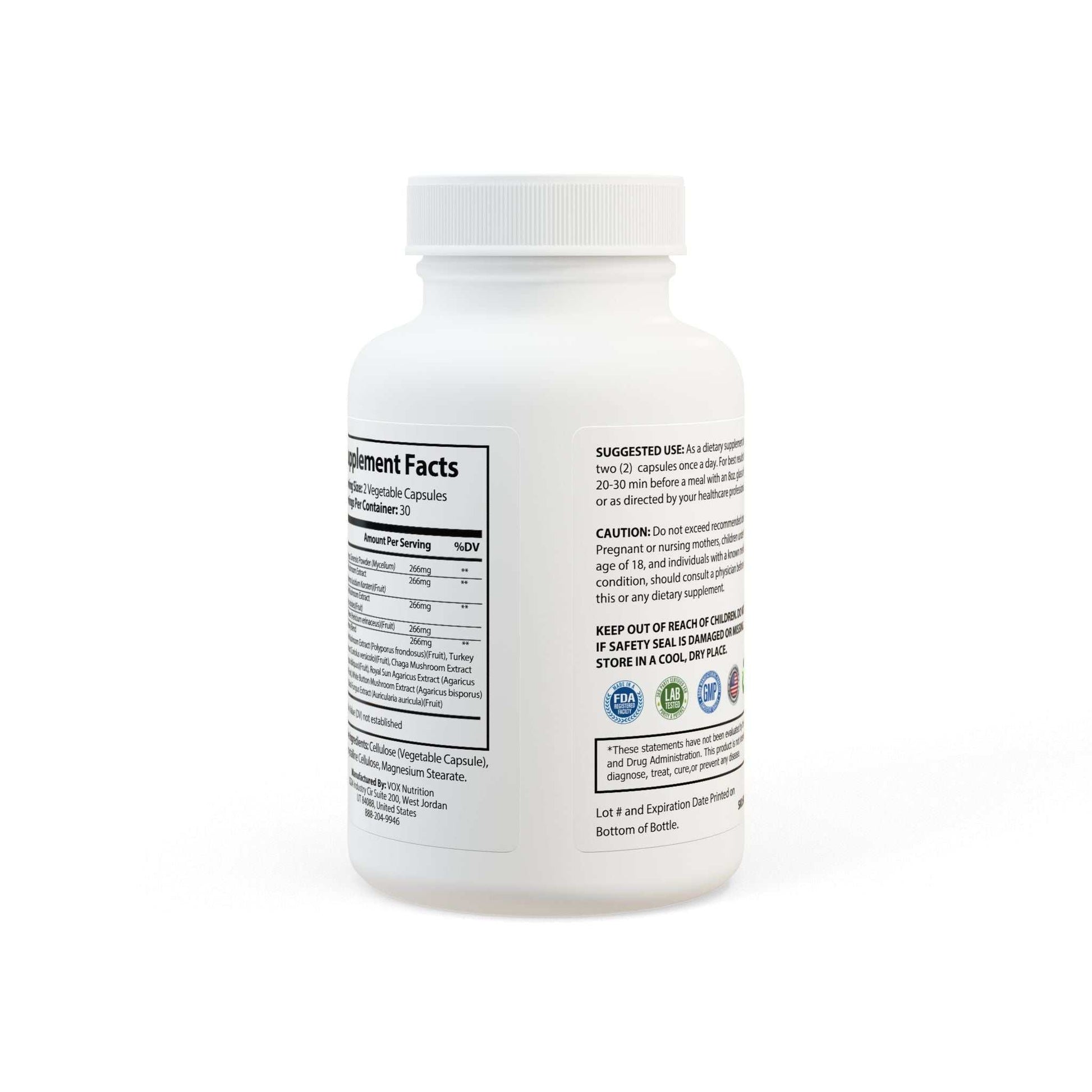 Mushroom Blend Supplement (60 Capsules) - ConsciousValues