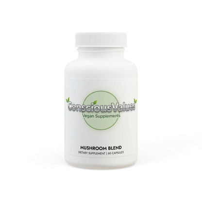 Mushroom Blend Supplement (60 Capsules) - ConsciousValues