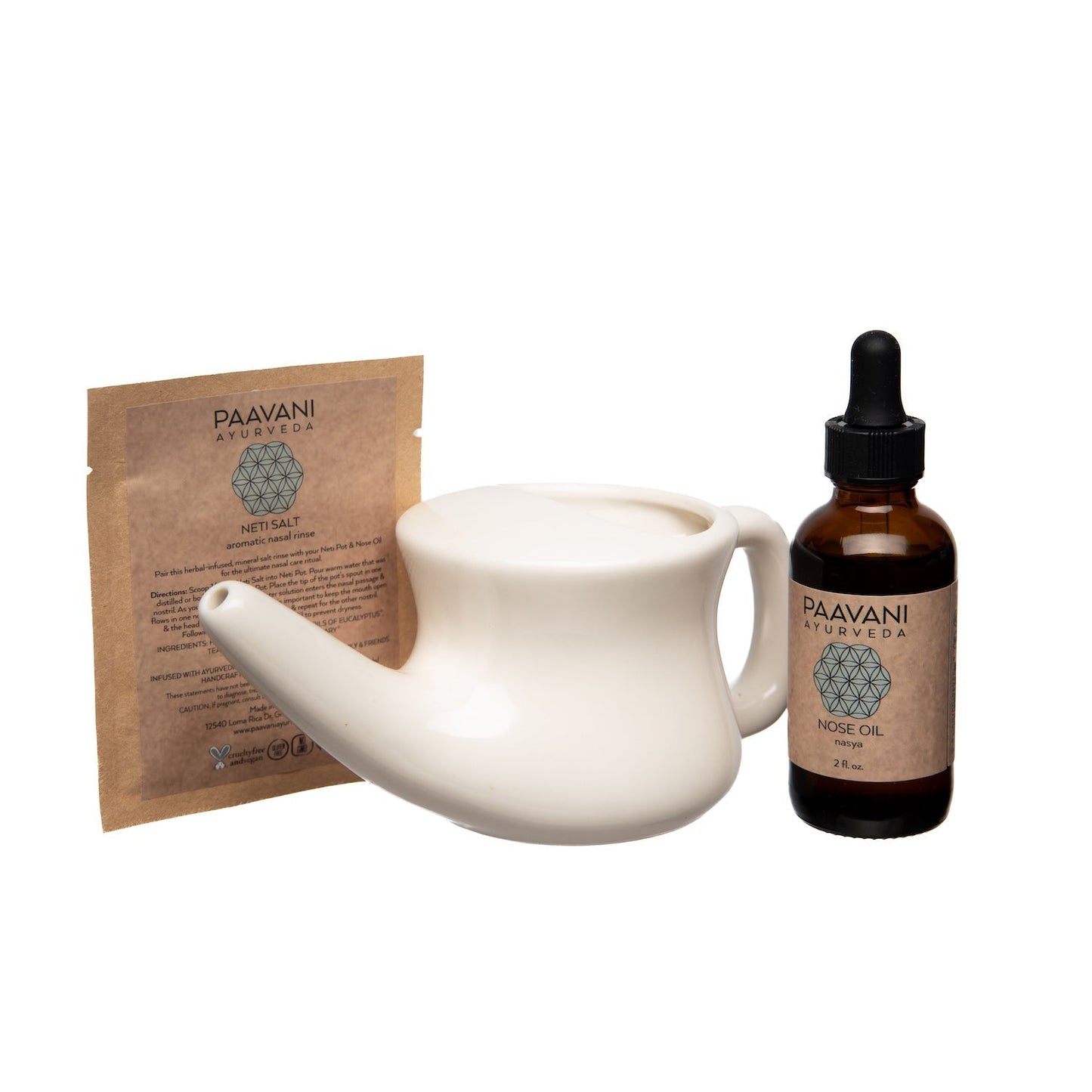 Nasal Care Ritual | Ayurvedic Neti & Nasya Kit for Sinus Health - ConsciousValues