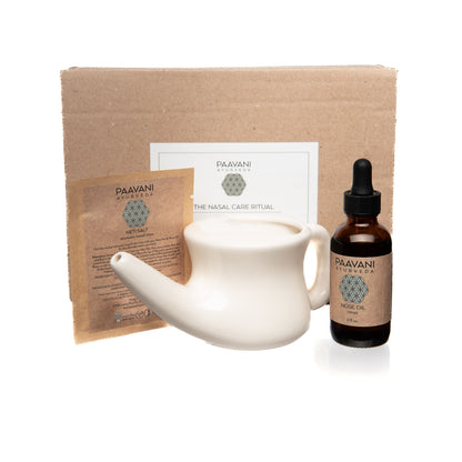 Nasal Care Ritual | Ayurvedic Neti & Nasya Kit for Sinus Health - ConsciousValues