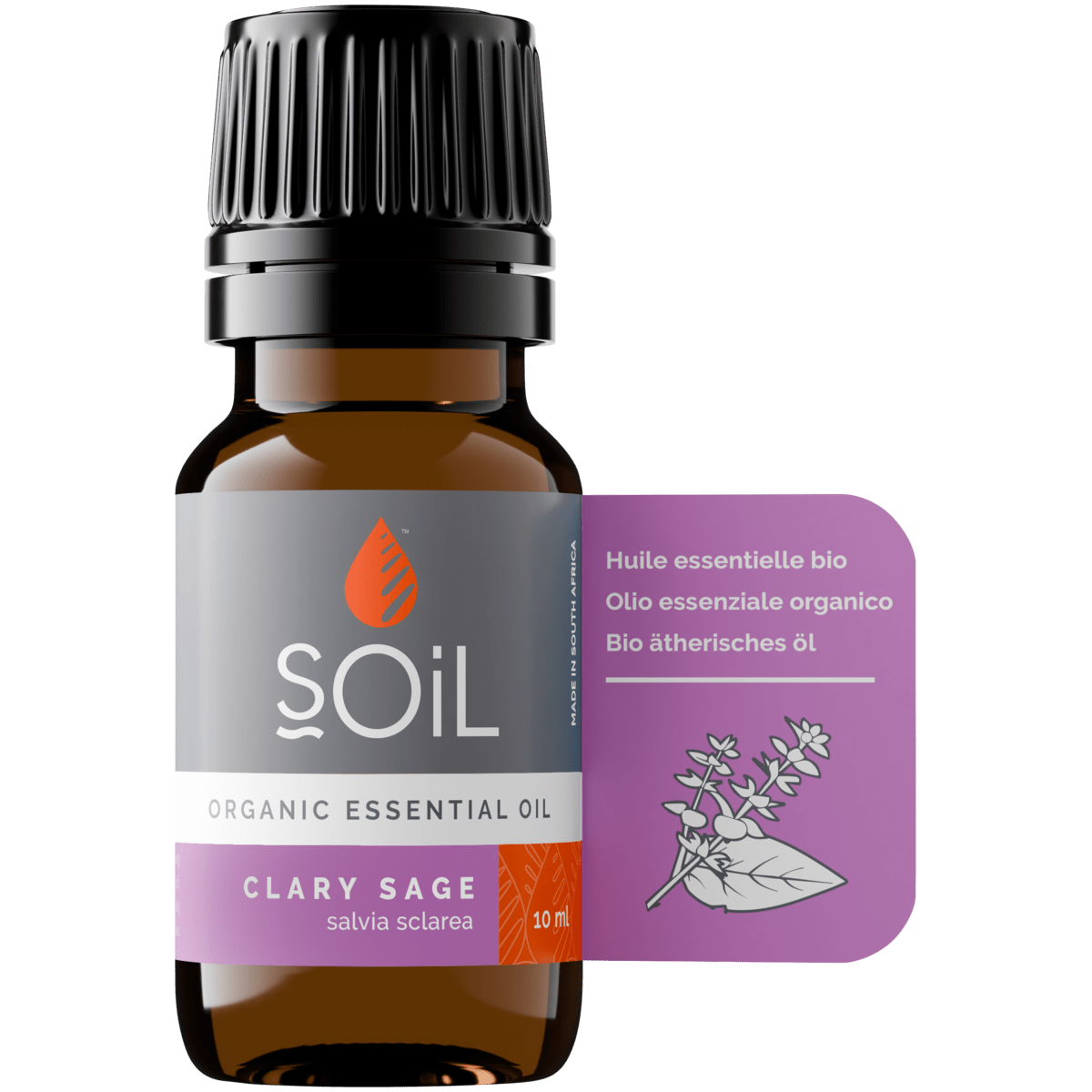 Organic Clary Sage Essential Oil (Salvia Sclarea ) 10ml - ConsciousValues