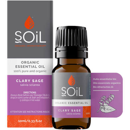 Organic Clary Sage Essential Oil (Salvia Sclarea ) 10ml - ConsciousValues