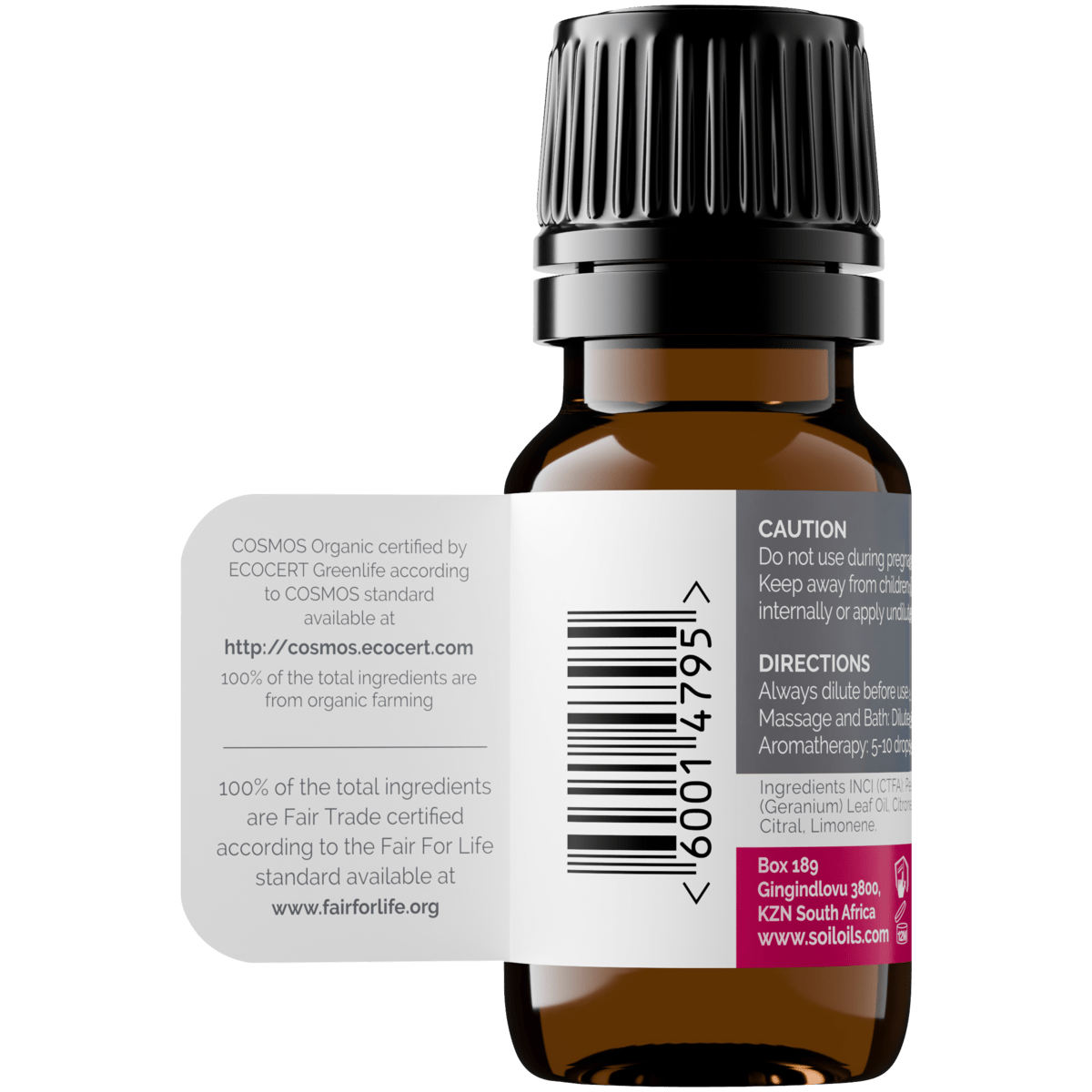 Organic Rose Geranium Essential Oil (Pelargoneum Graveolens) 10ml - ConsciousValues