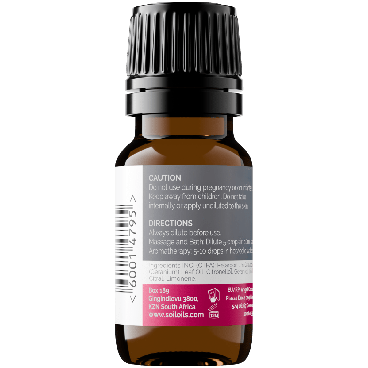Organic Rose Geranium Essential Oil (Pelargoneum Graveolens) 10ml - ConsciousValues