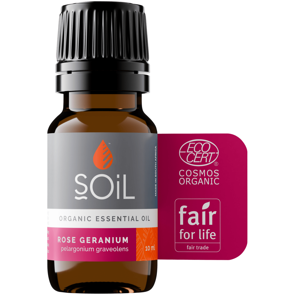 Organic Rose Geranium Essential Oil (Pelargoneum Graveolens) 10ml - ConsciousValues