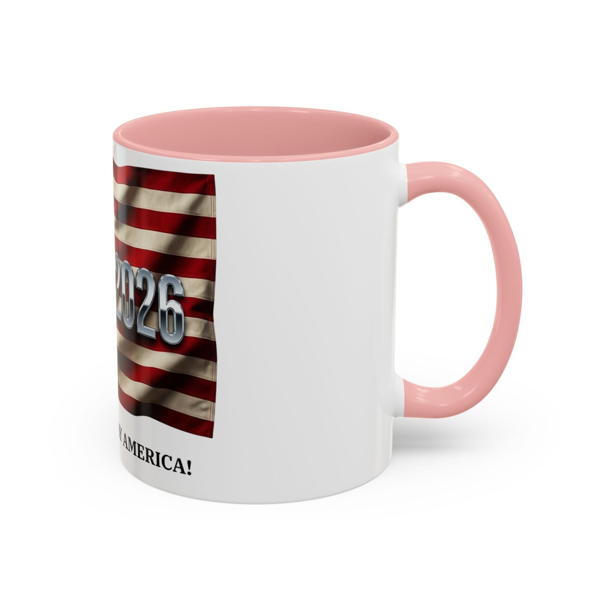 Patriotic Coffee Mug — 1776 - 2026 American Flag “Happy Birthday America!” - ConsciousValues