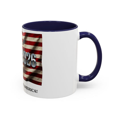 Patriotic Coffee Mug — 1776 - 2026 American Flag “Happy Birthday America!” - ConsciousValues