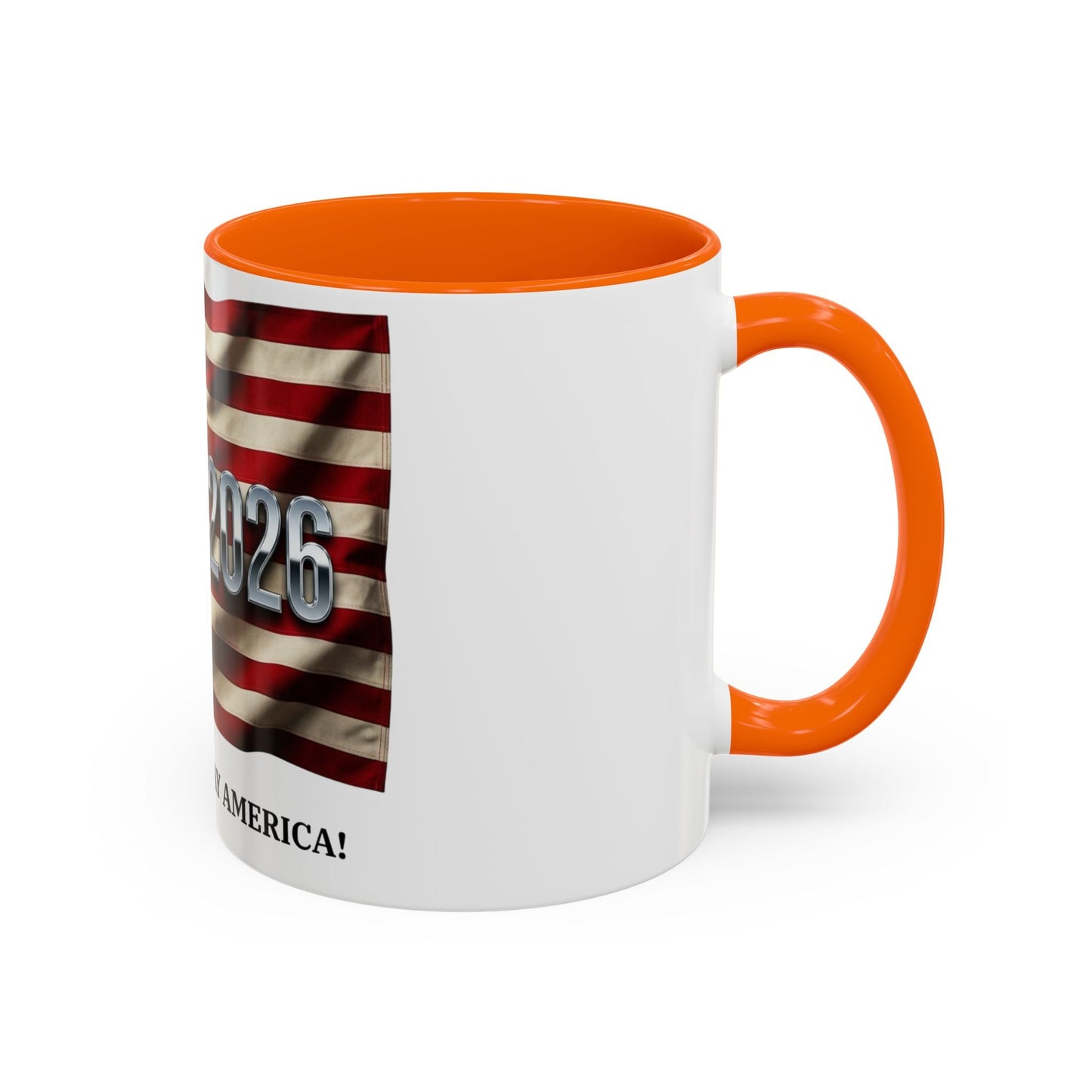 Patriotic Coffee Mug — 1776 - 2026 American Flag “Happy Birthday America!” - ConsciousValues