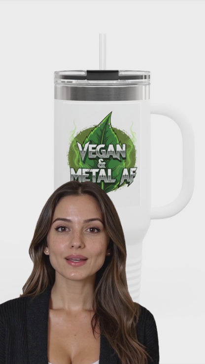 Vegan & Metal AF Travel Mug | 40oz Insulated Tumbler
