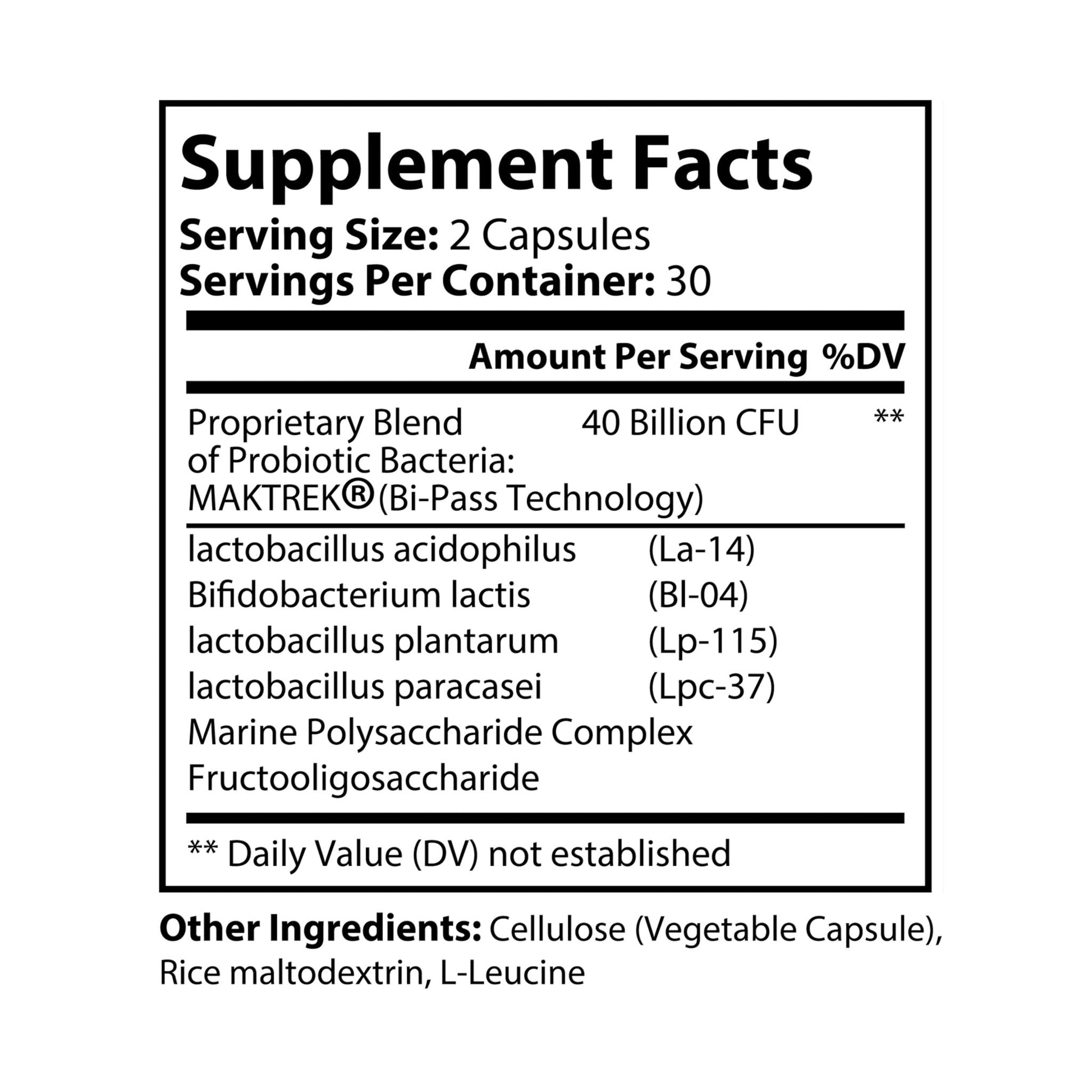 Probiotics Supplement (60 Capsules) - ConsciousValues