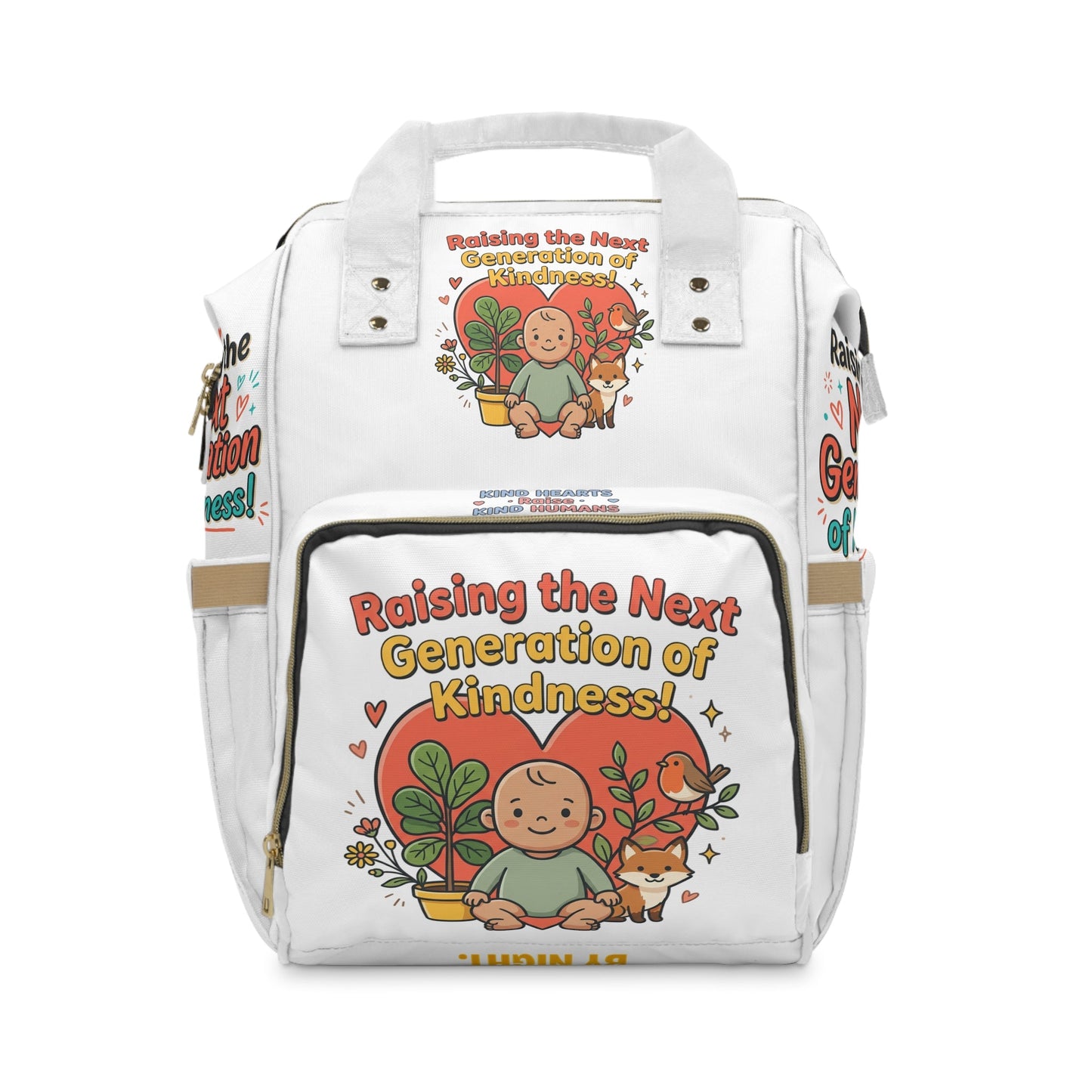 Raising the Next Generation of Kindness Diaper Backpack | Baby Parent Bag - ConsciousValues