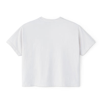 Vegan AF Boxy Tee Show Your Vegan Pride – Tropical Leaf Veganism Inspired Graphic Women's Shirt - ConsciousValues