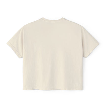 Vegan AF Boxy Tee Show Your Vegan Pride – Tropical Leaf Veganism Inspired Graphic Women's Shirt - ConsciousValues