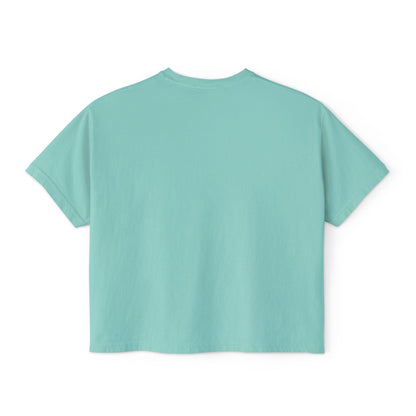 Vegan AF Boxy Tee Show Your Vegan Pride – Tropical Leaf Veganism Inspired Graphic Women's Shirt - ConsciousValues