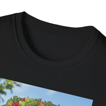Vegan AF Garden Floral T‑Shirt — "I’m Vegan AF, Save Our Planet" Eco Floral Tee - ConsciousValues