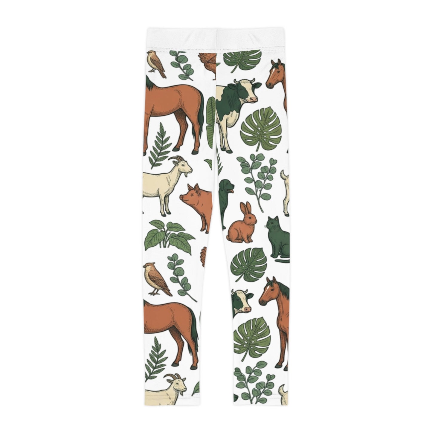 Vegan Animal Print Kids Leggings — Eco - Friendly AOP Leggings for Children - ConsciousValues