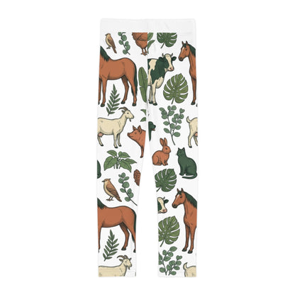Vegan Animal Print Kids Leggings — Eco - Friendly AOP Leggings for Children - ConsciousValues