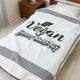 Vegan Heavy Metal AF Blanket | Velveteen Plush Blanket - ConsciousValues