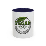 Vegan Heavy Metal Logo Accent Coffee Mug | 11oz or 15oz - ConsciousValues