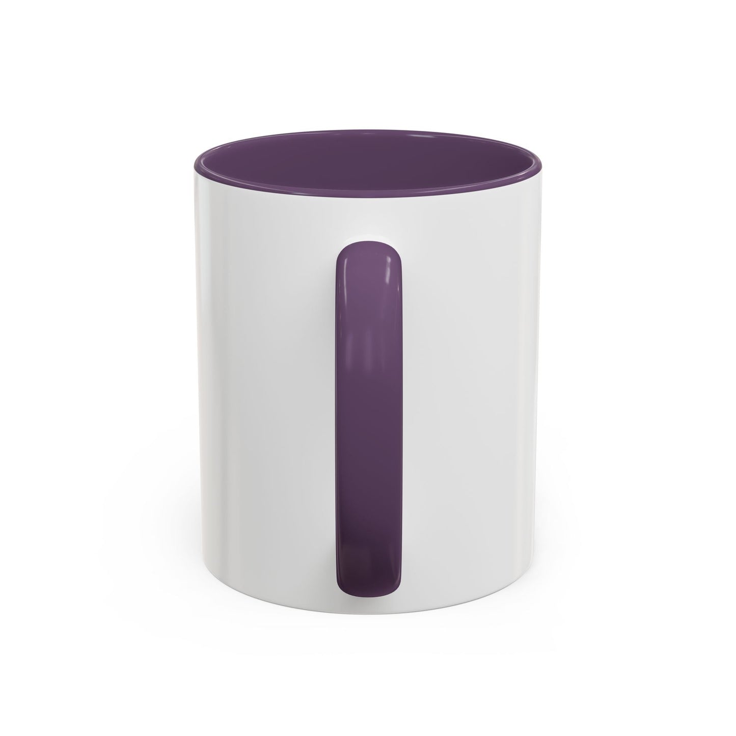 Glossy ceramic coffee mug with Vegan Heavy Metal Logo featuring leafy green text, lightning bolts, and metallic lettering on white body with colored handle