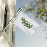 Vegan Metal AF Flag — Double - Sided Vegan Pride Banner - ConsciousValues