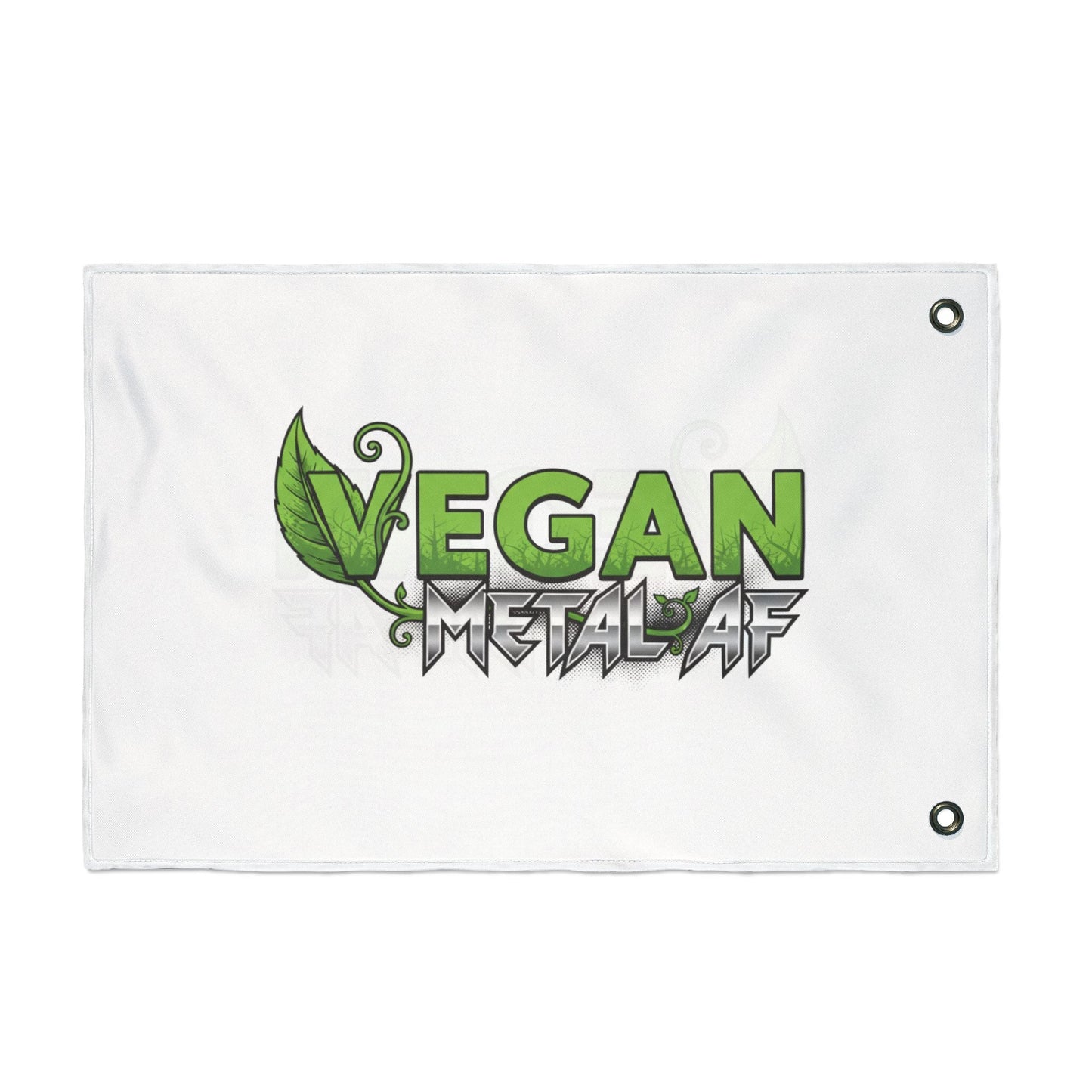 Vegan Metal AF Flag — Double - Sided Vegan Pride Banner - ConsciousValues